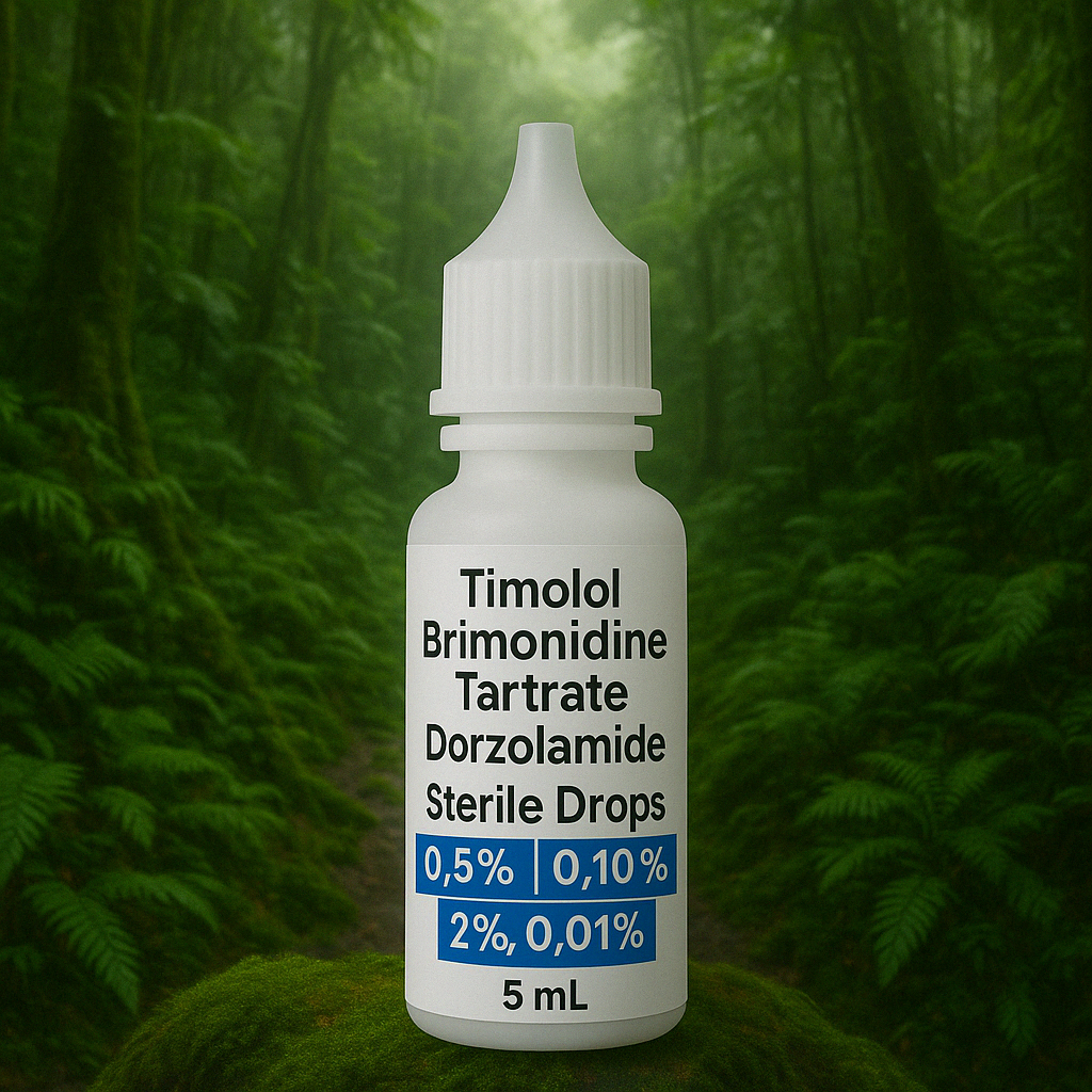 Simple Drops Tim-Brim-Dor-Bim (Timolol + Brimonidine + Dorzolamide + Bimatoprost)